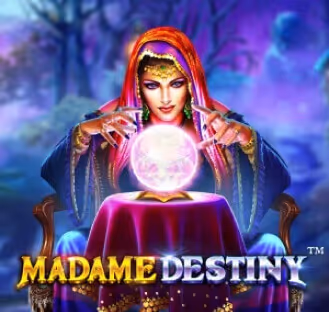 Madame Destiny slot game with mystical themes, found on Bassbet casino.