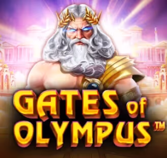 Gates of Olympus slot showcasing a powerful god, part of Bassbet casino games.